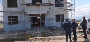 Çan Etili Köyü Jandarma Karakol İnşaatında İnceleme