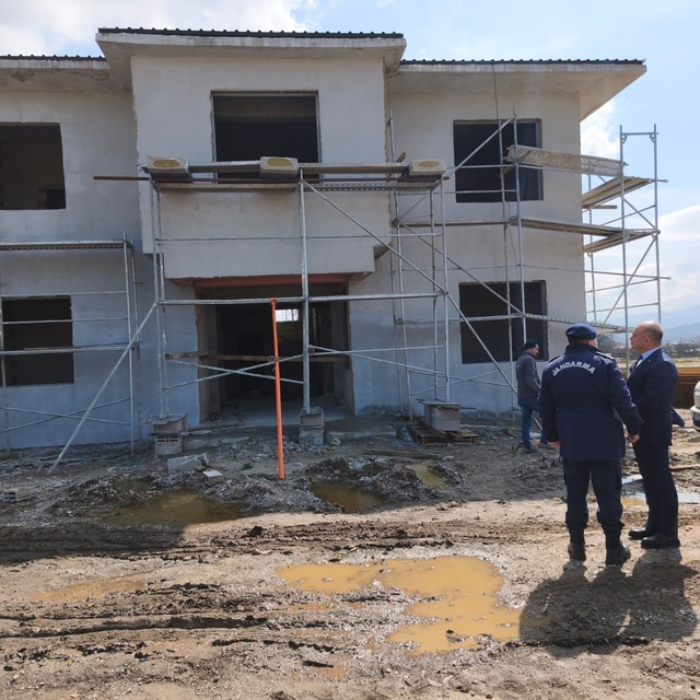 Çan Etili Köyü Jandarma Karakol İnşaatında İnceleme