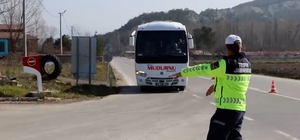 Bolu’da yolcu otobüslerine sivil jandarma denetimi