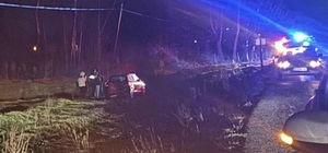 Tavşanlı’da kontrolden çıkan otomobil takla attı: 1 yaralı