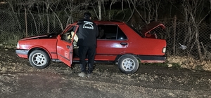 Park halindeki otomobil kundaklandı