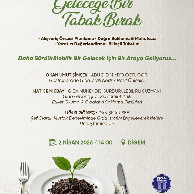 İsrafa 'dur' demek için uzmanlar Didim'de buluşacak