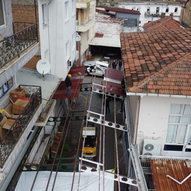 Bozdoğan'da Simit Pazarı Sokağı yenileniyor