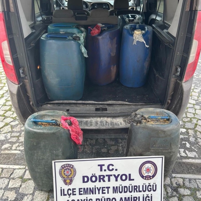 Dörtyol'da tırlardan mazot çalan şüpheli yakalandı