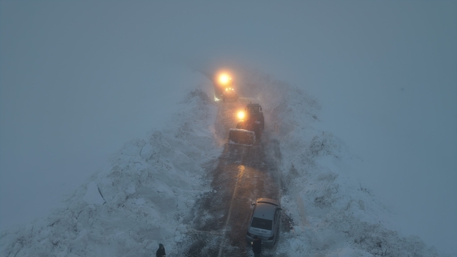Muş'ta bahar ayında kar ulaşımı olumsuz etkiledi