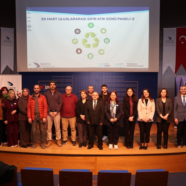 Düzce Üniversitesi'nde uluslararası sıfır atık günü paneli gerçekleştirildi