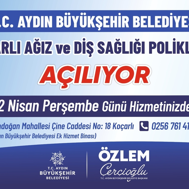 Koçarlı Ağız ve Diş Sağlığı Polikliniği hizmete açılıyor