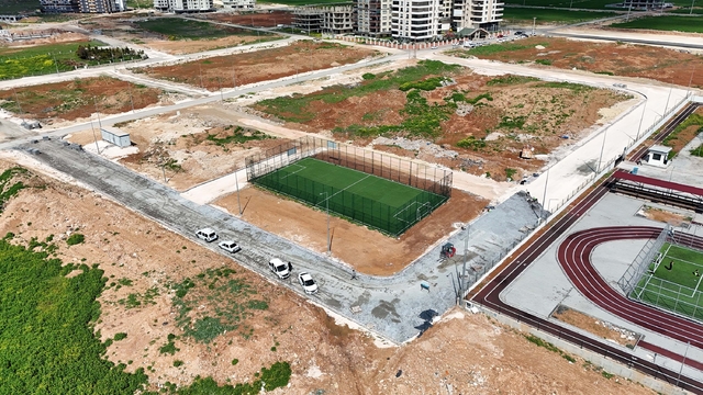 Dağeteği'ne modern yol çalışması