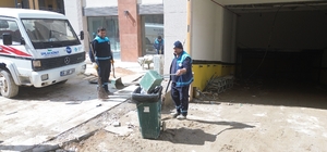 Akpınar Çarşısı'nda temizlik çalışmaları başladı