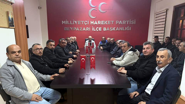 Beypazarı'nda MHP İlçe Olağan Yönetim Kurulu Toplantısı yapıldı