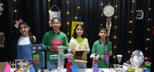 Kilis'te "Atıktan Sanata" sergisi: Öğrenciler atıkları sanata dönüştürdü