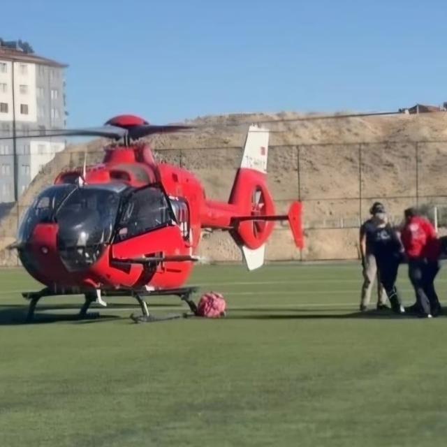 Malatya'da havale geçiren bebek hava ambulansıyla sevk edildi