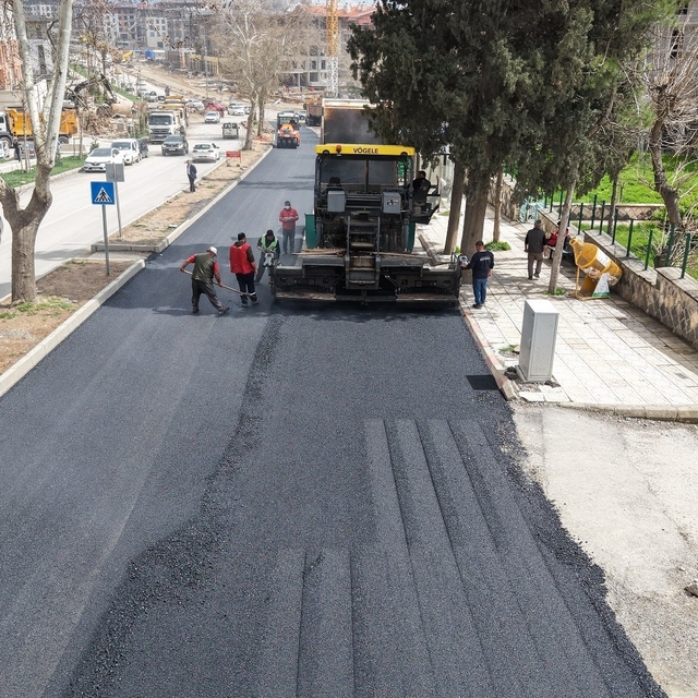 Kahramanmaraş'ta asfalt çalışmaları
