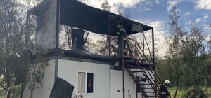 Bodrum'da konteyner yangını