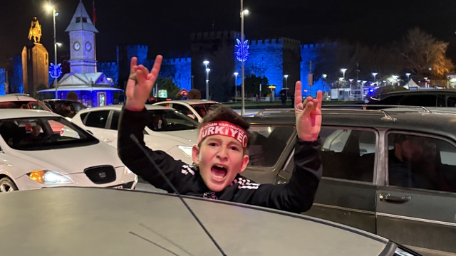 Kayseri'de milli sevinç