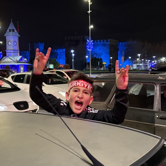 Kayseri'de milli sevinç