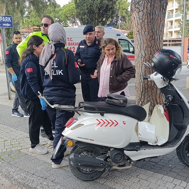 Ehliyetsiz ve muayenesi geçmiş motosikletle kaza yaptı 42 bin lira ceza uyg...