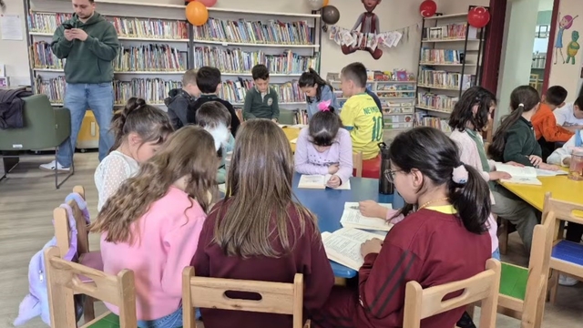 Bayburt'ta öğrenciler Kütüphaneler Haftası'nda kitapla buluştu