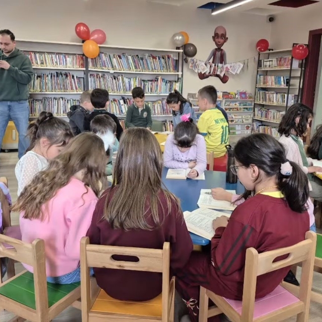 Bayburt'ta öğrenciler Kütüphaneler Haftası'nda kitapla buluştu