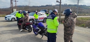 Sinop'ta motosiklet sürücülerine sıkı denetim