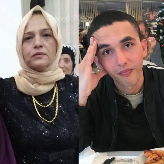 Silahla saldırıda ölen anne ve oğlu, toprağa verildi