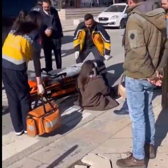 Yaya geçidinde kaza: 1 yaralı