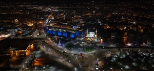 Tarihi Kayseri Kalesi ve saat kulesine ‘otizm’ farkındalığı