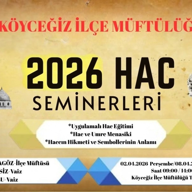 Köyceğizli hacı adaylarına seminer verilecek