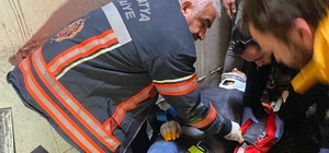 Malatya'da asansör boşluğuna düşen işçi yaralandı