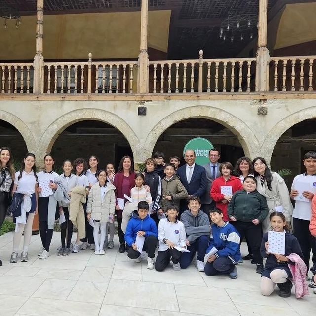 Datça'da ortaokul öğrencileri tarihi mekanları gezdi