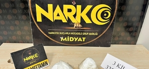 Mardin'de uyuşturucu operasyonunda 3 kilogram metamfetamin ele geçirildi