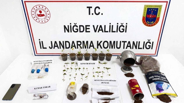 Niğde'de uyuşturucu operasyonunda 1 şüpheli yakalandı