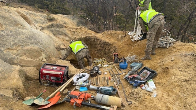 Gümüşhane'de definecilere suçüstü