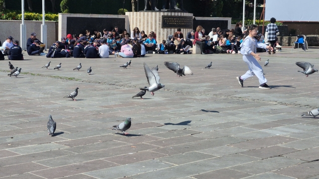 Dikkat dağıtan ortama rağmen dikkat çekmeyi başardılar