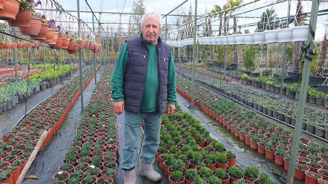 Burhaniye'de emekli bankacı 500 çeşit bitki yetiştirdi