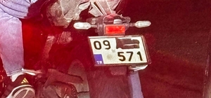 Plakasını gizleyen motosiklet sürücüsüne ceza yağdı