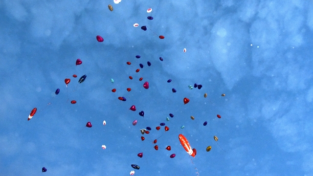 Van'da lösemili çocuklar için gökyüzüne balon bırakıldı