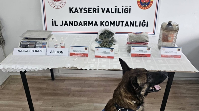 Kayseri'de uyuşturucu operasyonu: 2 gözaltı