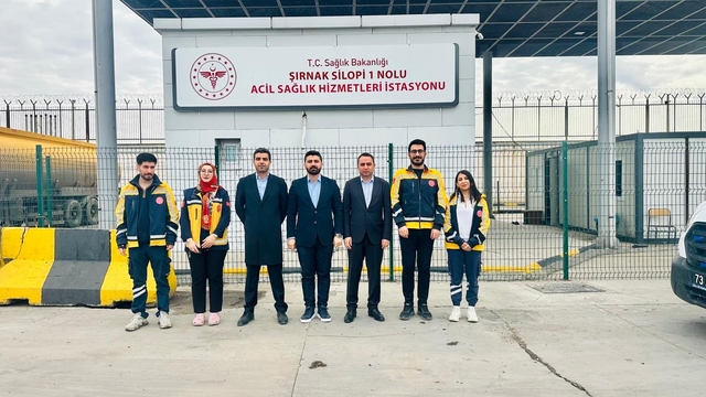 Silopi Kaymakamı Partal, Acil Sağlık İstasyonunu ziyaret etti