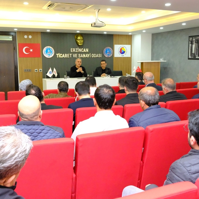 Erzincan'da dayanıklı tüketim malları sektörüne yönelik istişare toplantısı