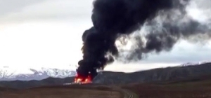 Çiftlik şantiyesinde yangın çıktı: Gökyüzü dumanla kaplandı