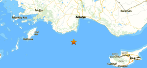 Akdeniz'de 4,2 büyüklüğünde deprem