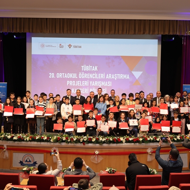 TÜBİTAK Ortaokul Öğrencileri Araştırma Projeleri Kayseri Bölge Yarışması'nı...