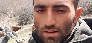 Tokat'ta yaylada kışın ayazında türküleriyle ısınan çoban, baharı da türküyle karşıladı