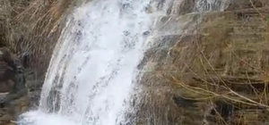 Elazığ’da yağışlar sonrası şelaleler coştu