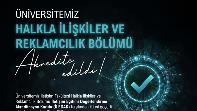 NÖHÜ Halkla İlişkiler ve Reklamcılık Bölümü akredite edildi