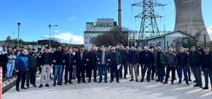 (Düzeltme) Kütahya Tunçbilek'te elektrik üretim işçileri eylemde