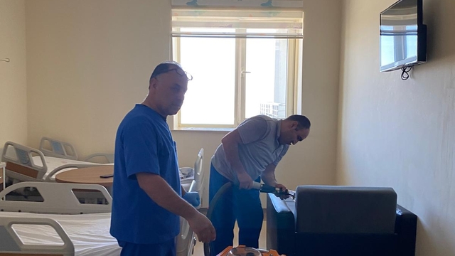 Niksar Devlet Hastanesinde bahar temizliği yapıldı