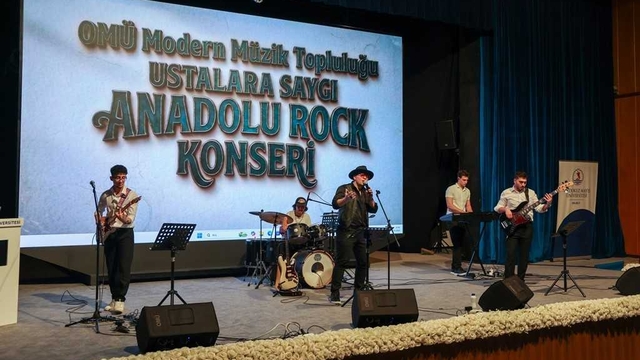 OMÜ'de "Ustalara Saygı Anadolu Rock Konseri" düzenlendi