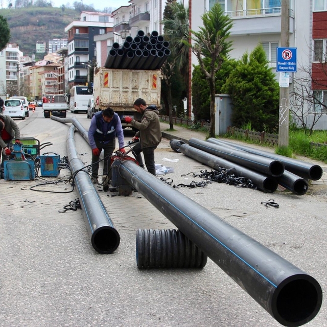 Giresun'da sağlık içme suyu için asbest borular değiştiriliyor